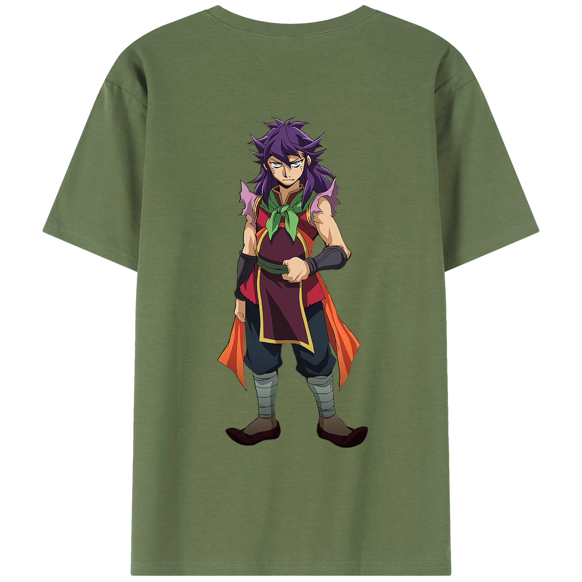 （画像用） 遊☆戯☆王 Yu-Gi-Oh! 綿100％ メンズ半袖Tシャツ（バックプリント） 通気性